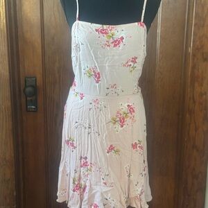 Express White and Pink Floral Dress